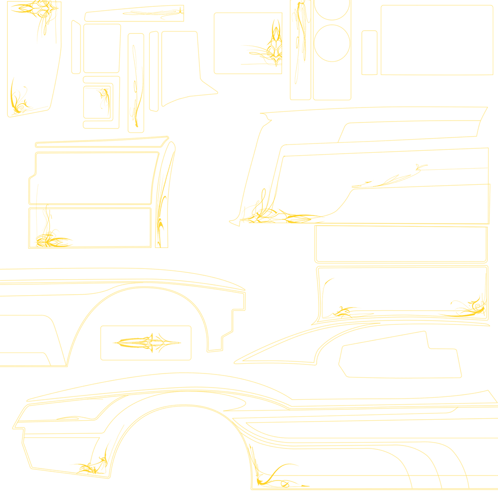 Declasse Sabre Turbo Custom livery 5 template