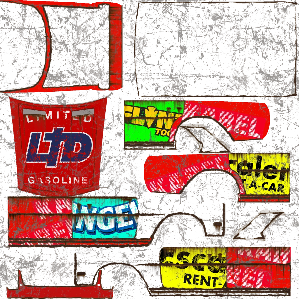 Benefactor Nightmare Bruiser livery 1 template