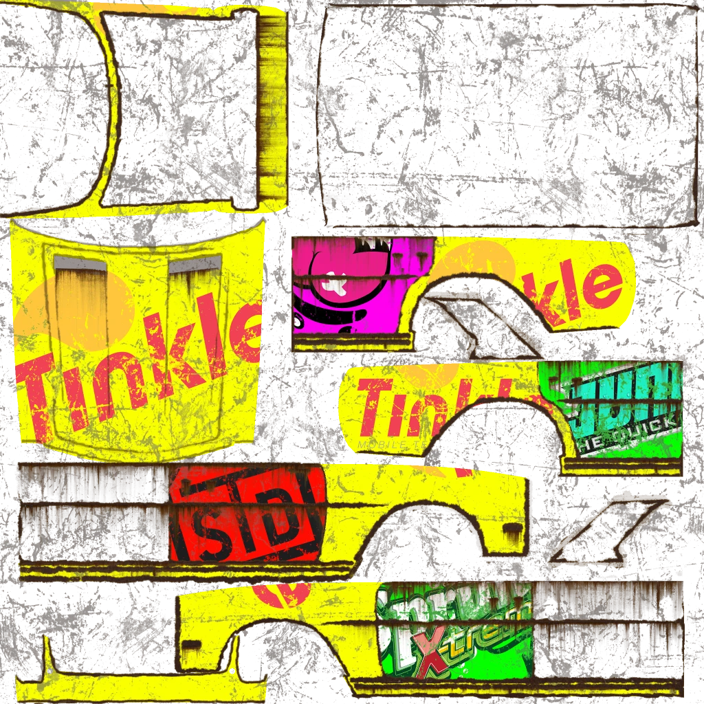 Benefactor Nightmare Bruiser livery 2 template