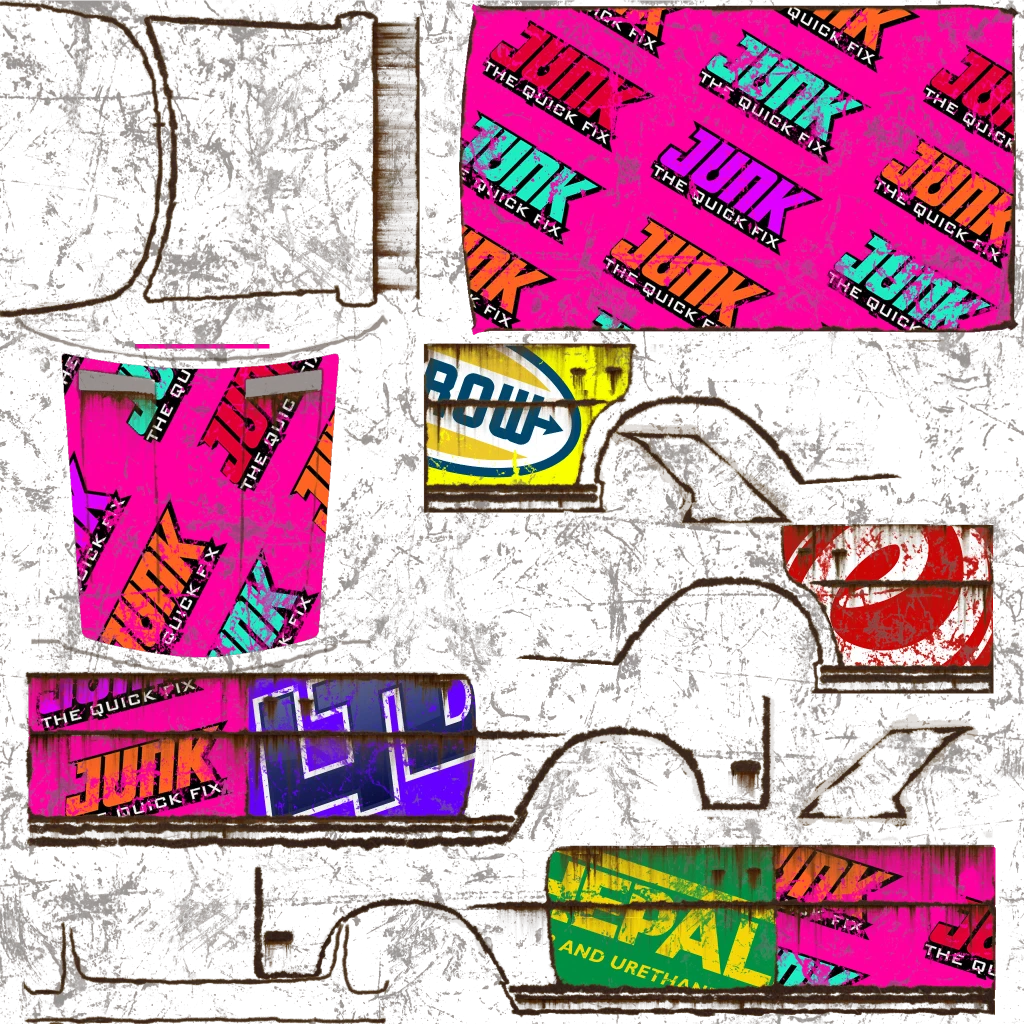 Benefactor Nightmare Bruiser livery 3 template