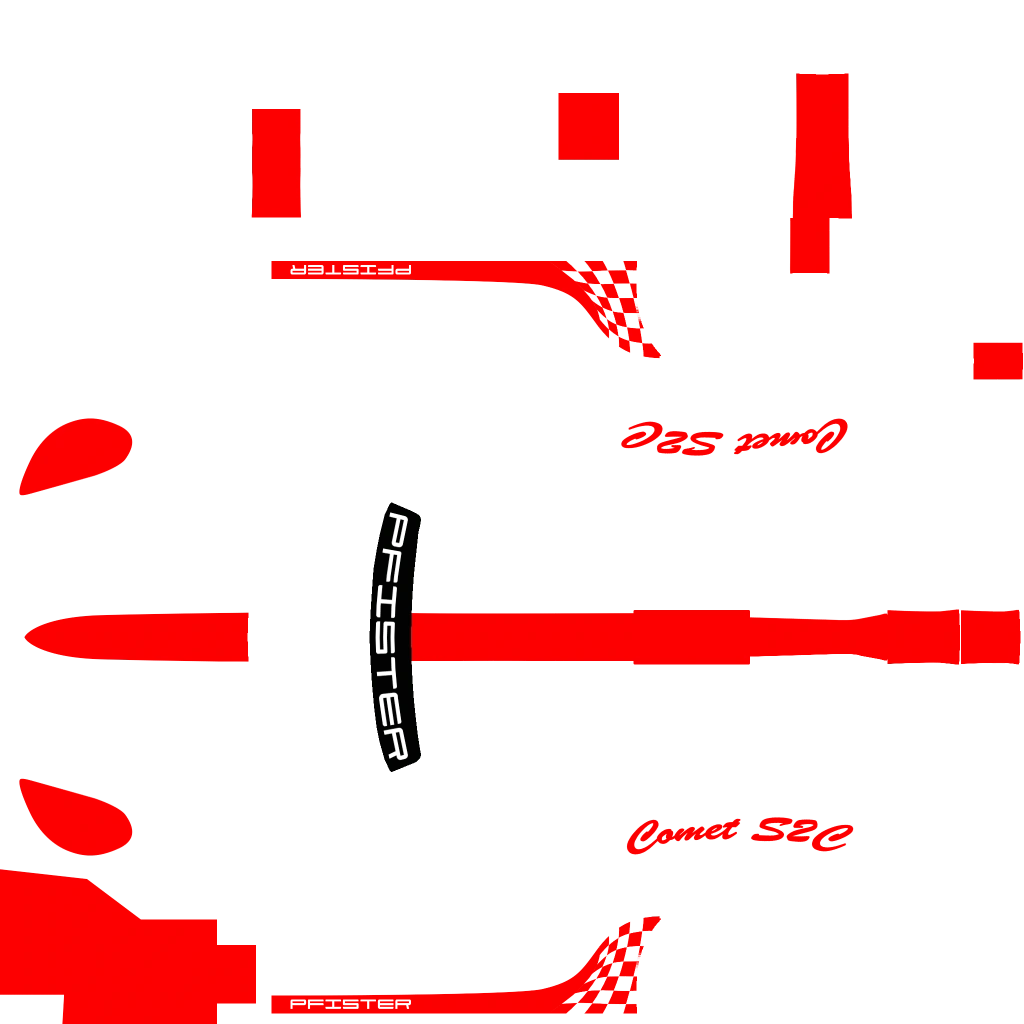 Pfister Comet S2 Cabrio livery 4 template