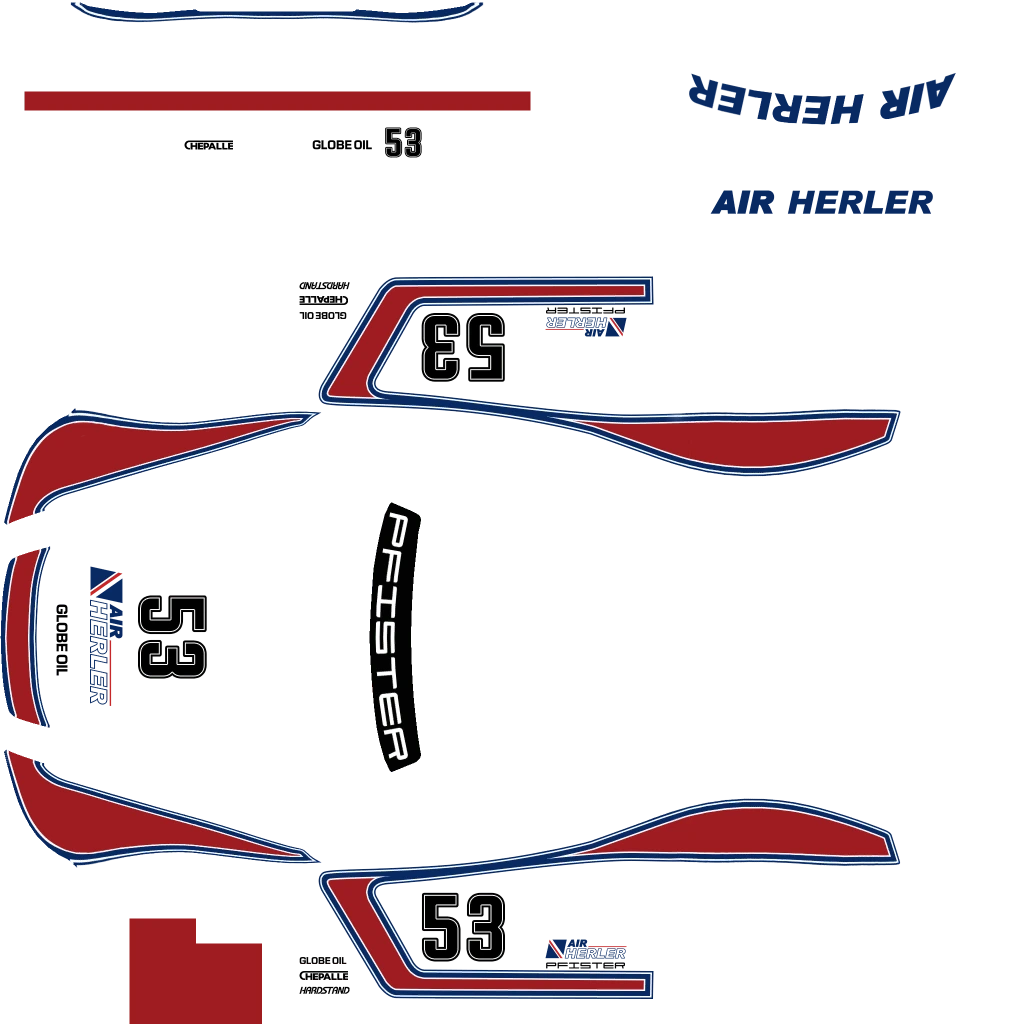Pfister Comet S2 Cabrio livery 6 template