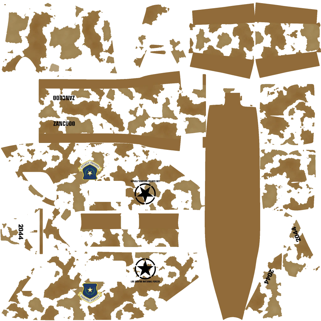 Buckingham Weaponized Conada livery 16 template