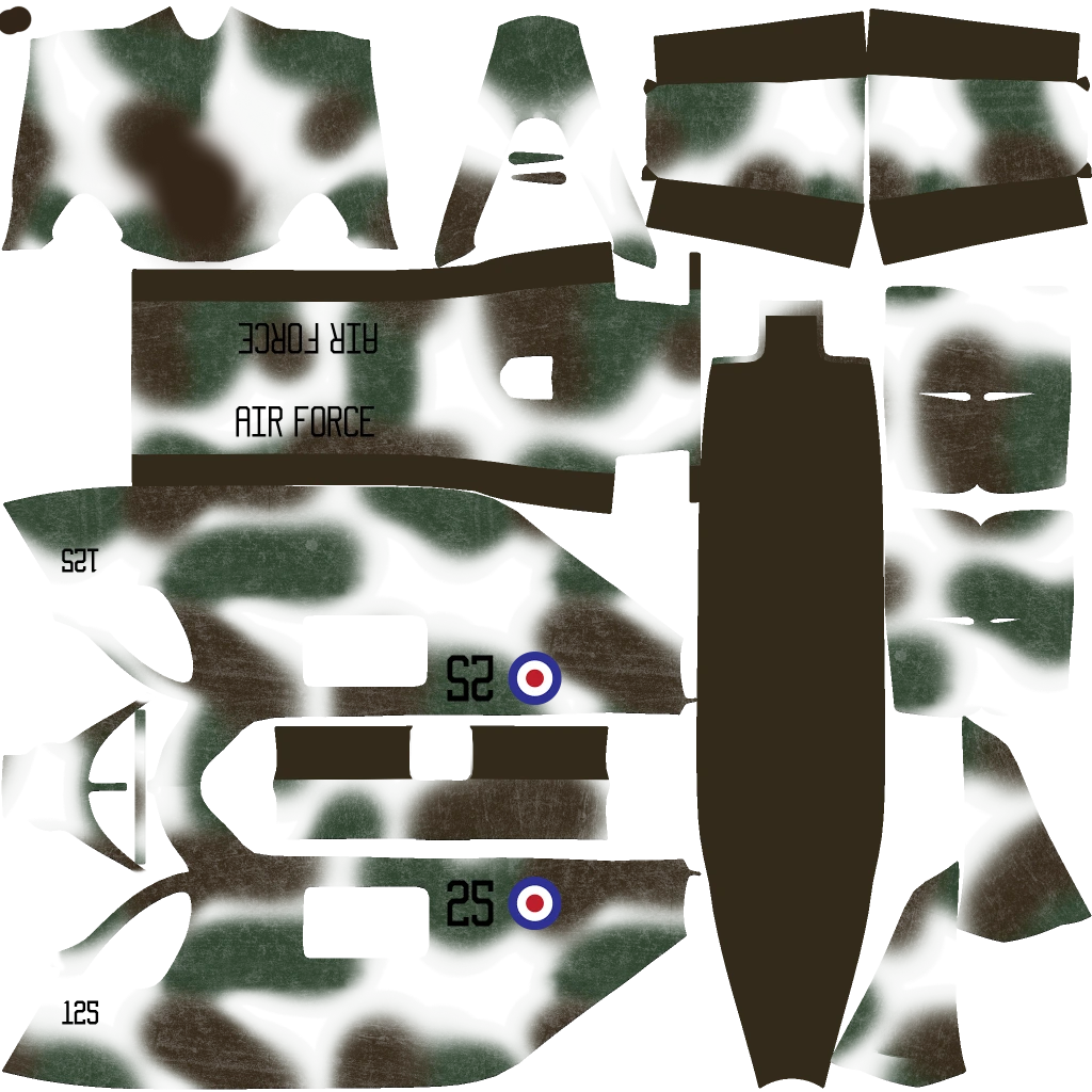 Buckingham Weaponized Conada livery 3 template