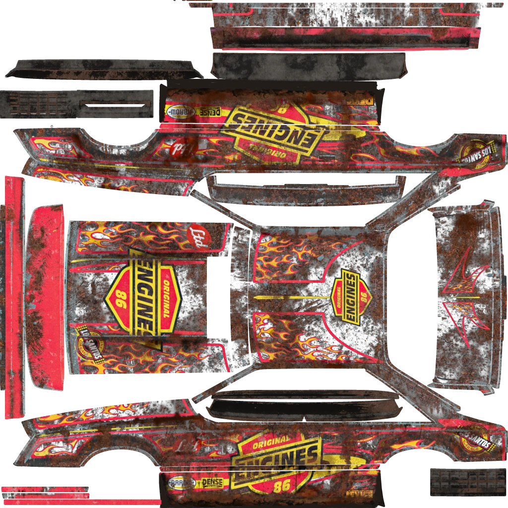 Vapid Dominator FX livery 12 template