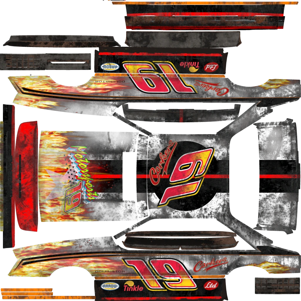 Vapid Dominator FX livery 15 template