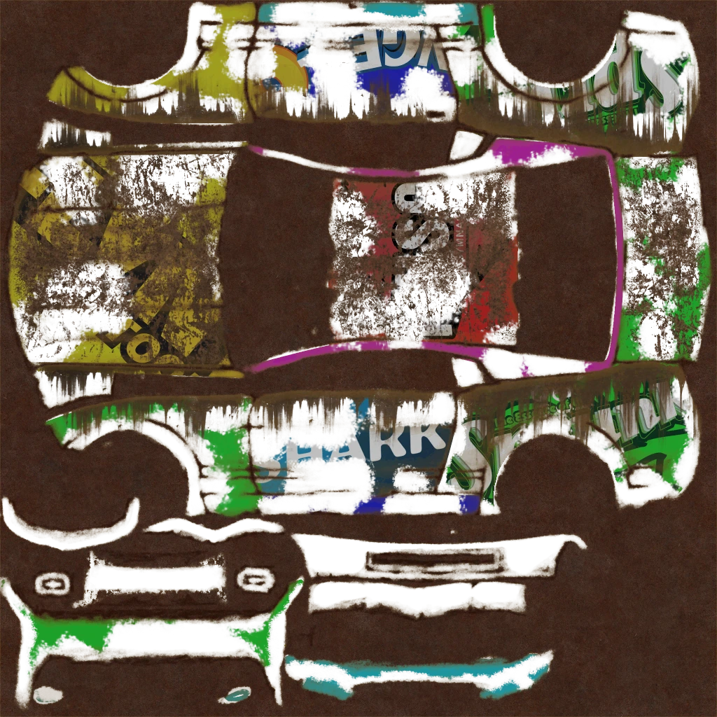 Vapid Nightmare Dominator livery 1 template