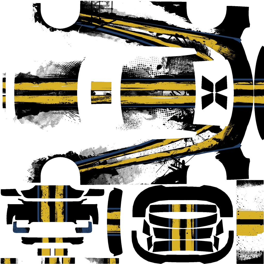 Obey 8F Drafter livery 5 template