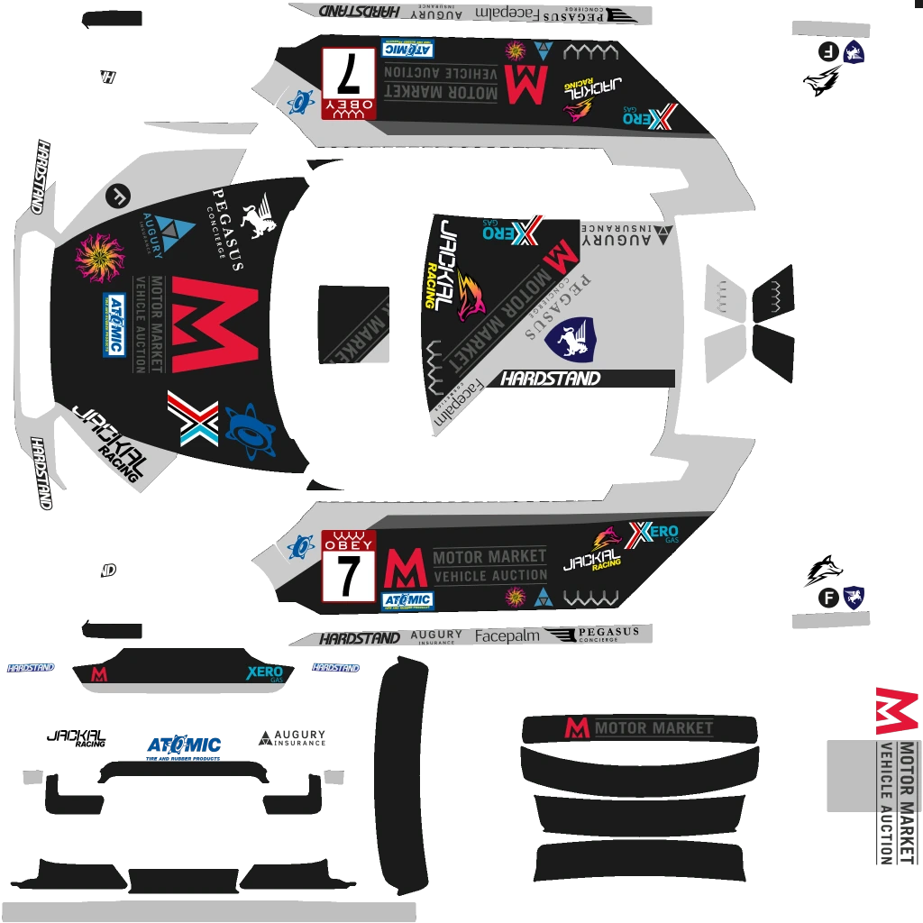 Obey 8F Drafter livery 8 template
