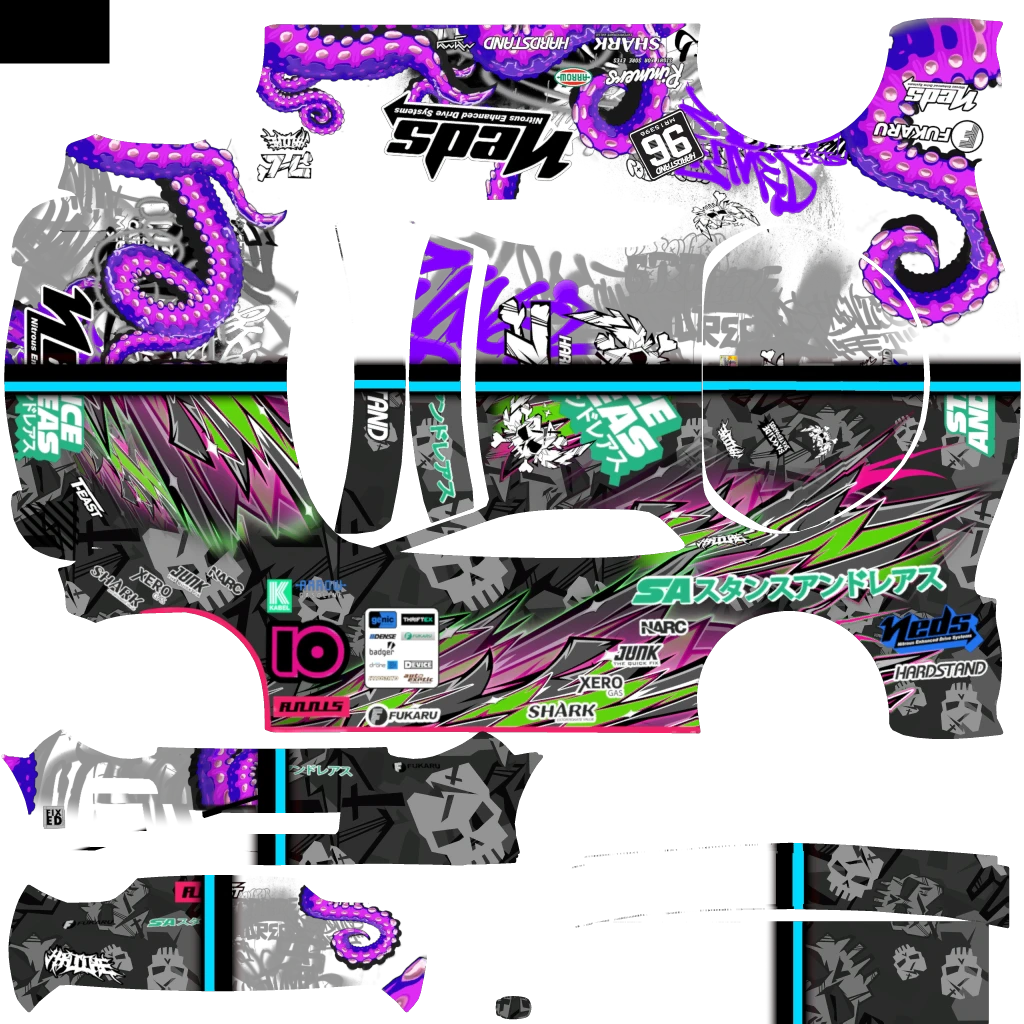 Annis ZR350 livery 18 template