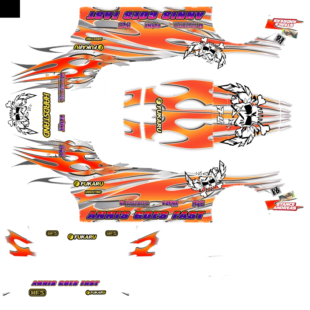 Annis ZR350 livery 21 template
