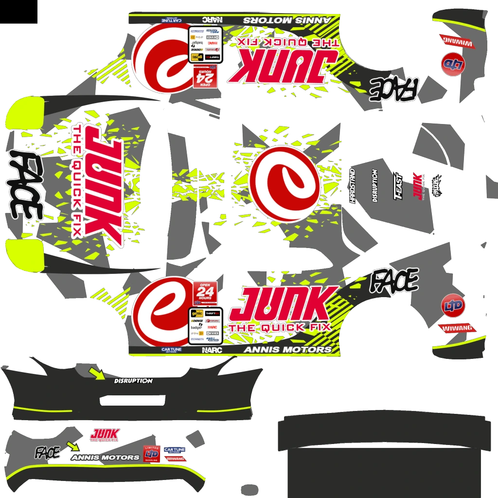 Annis ZR350 livery 22 template
