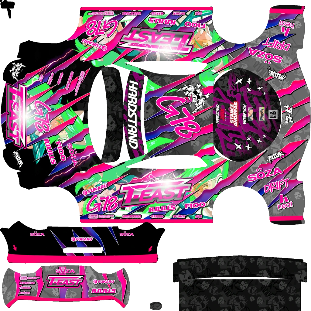 Annis ZR350 livery 23 template