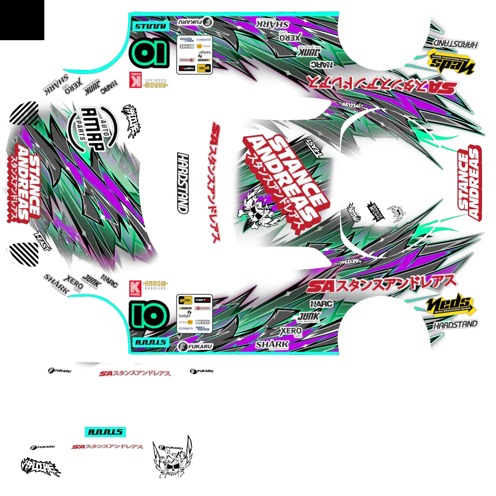 Annis ZR350 livery 24 template
