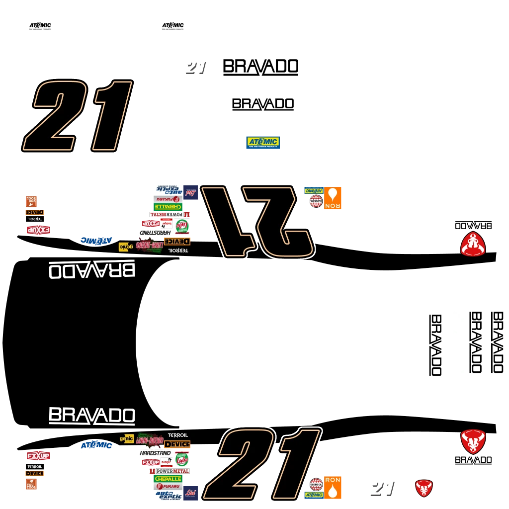 Bravado Gauntlet Hellfire livery 10 template