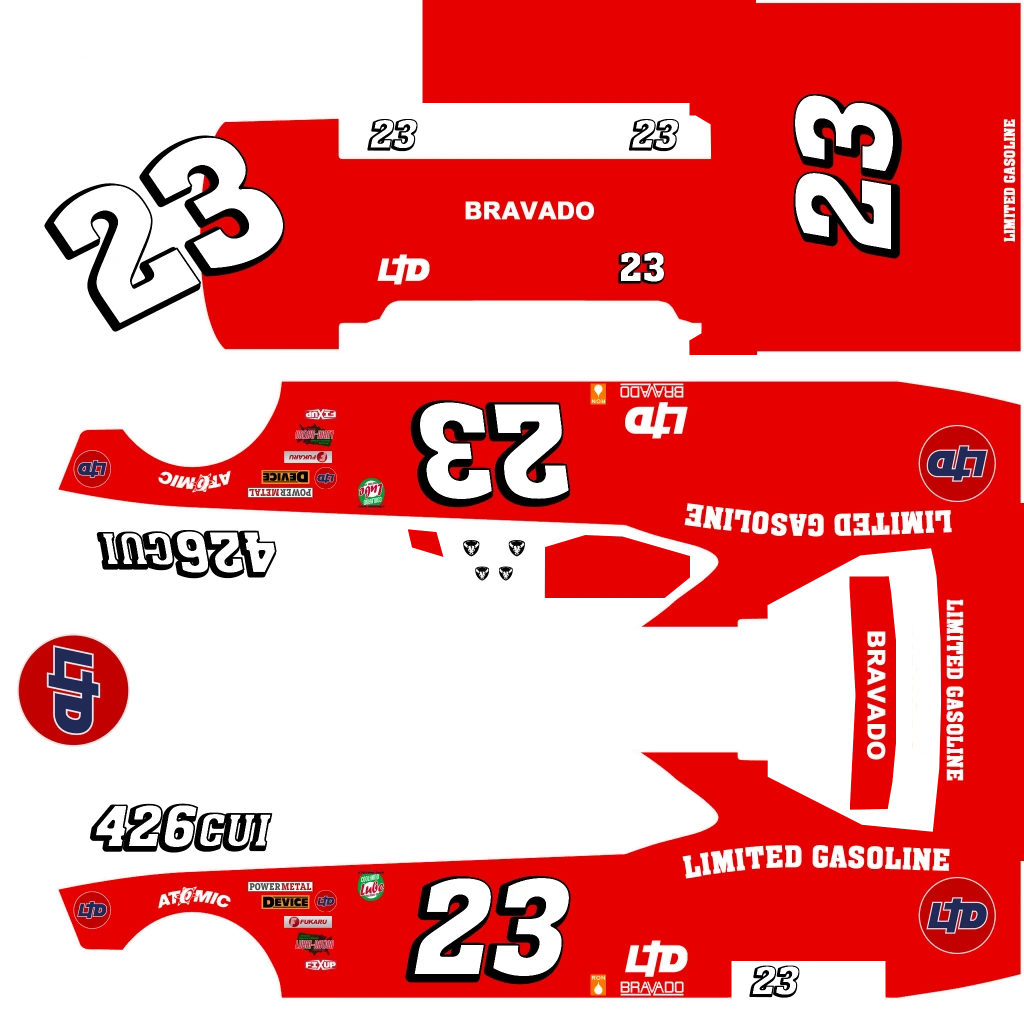Bravado Gauntlet Hellfire livery 12 template
