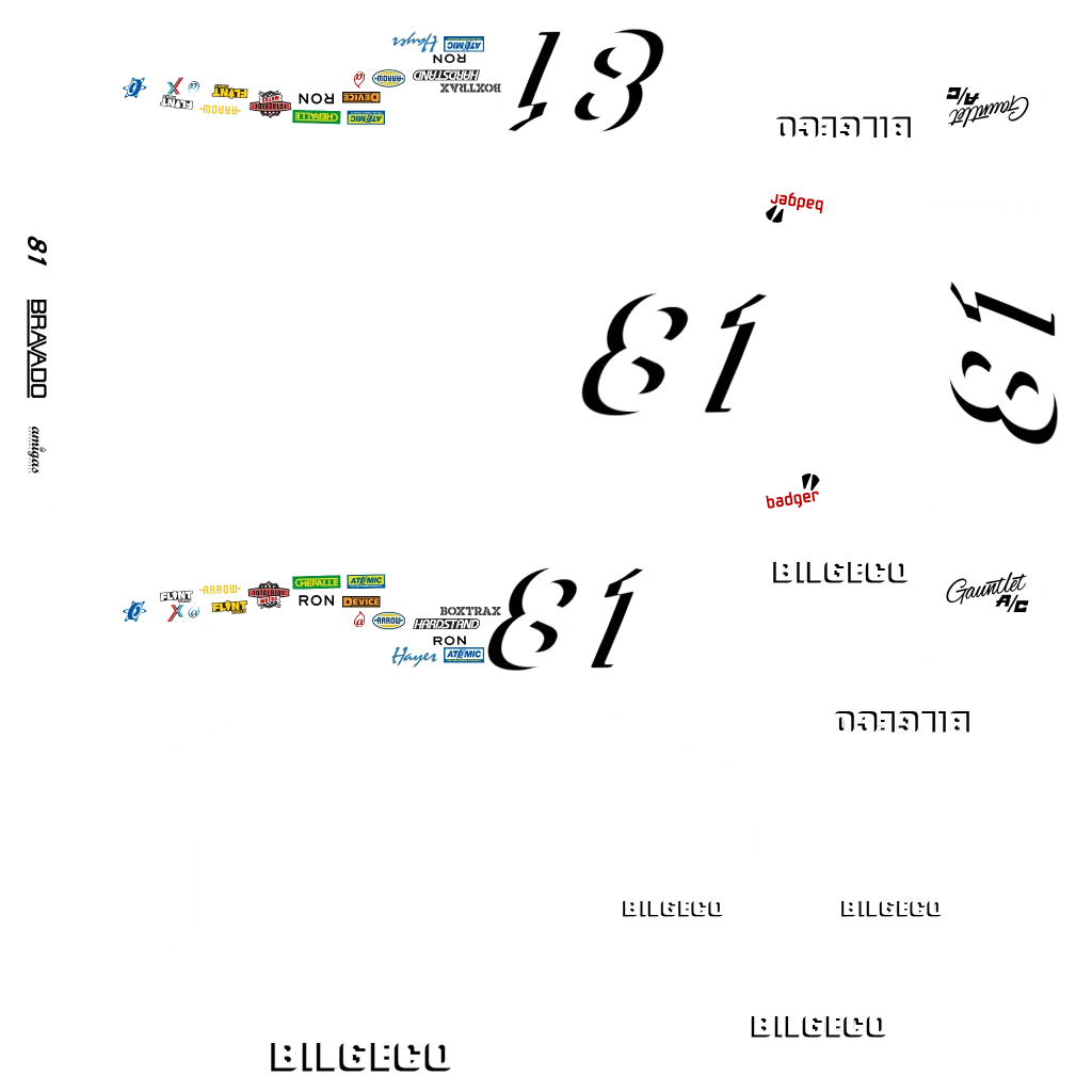 Bravado Gauntlet Classic Custom livery 7 template
