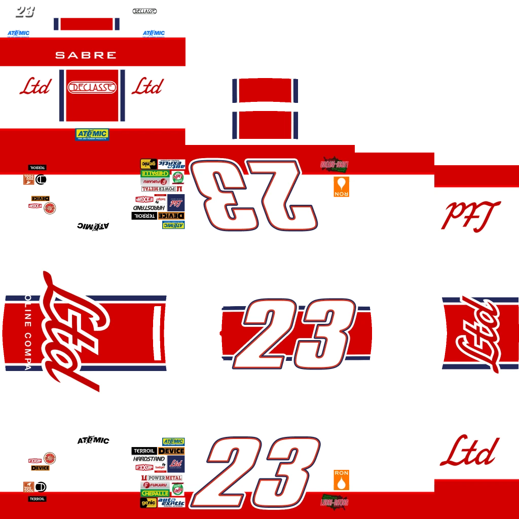 Declasse Hotring Sabre livery 19 template