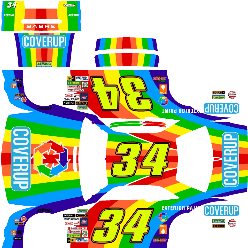 Declasse Hotring Sabre livery 21 template