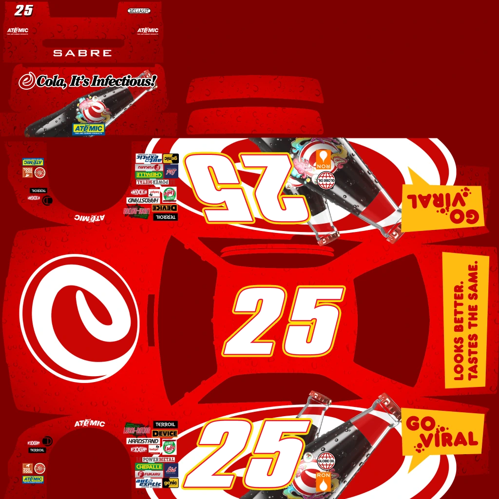 Declasse Hotring Sabre livery 24 template