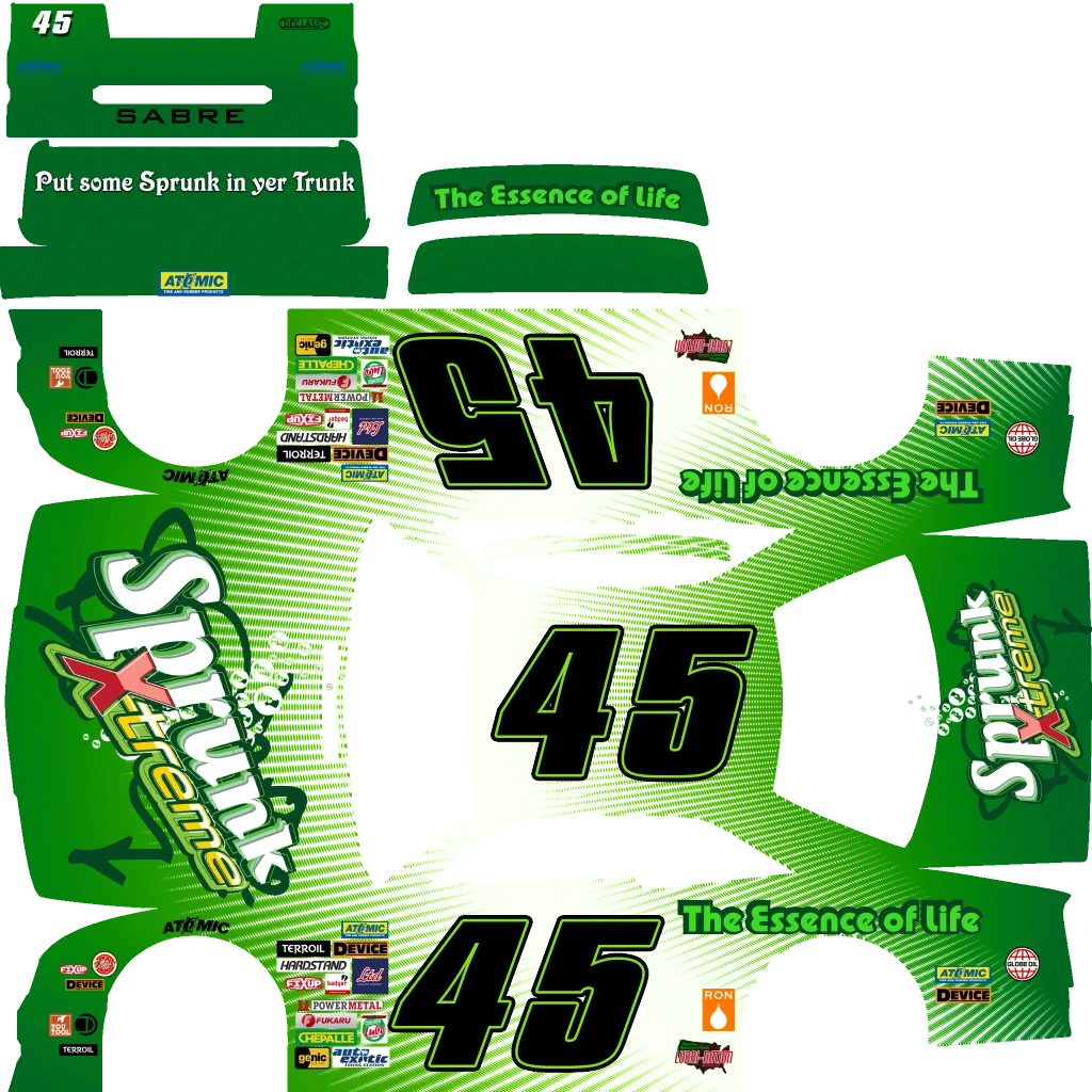 Declasse Hotring Sabre livery 28 template