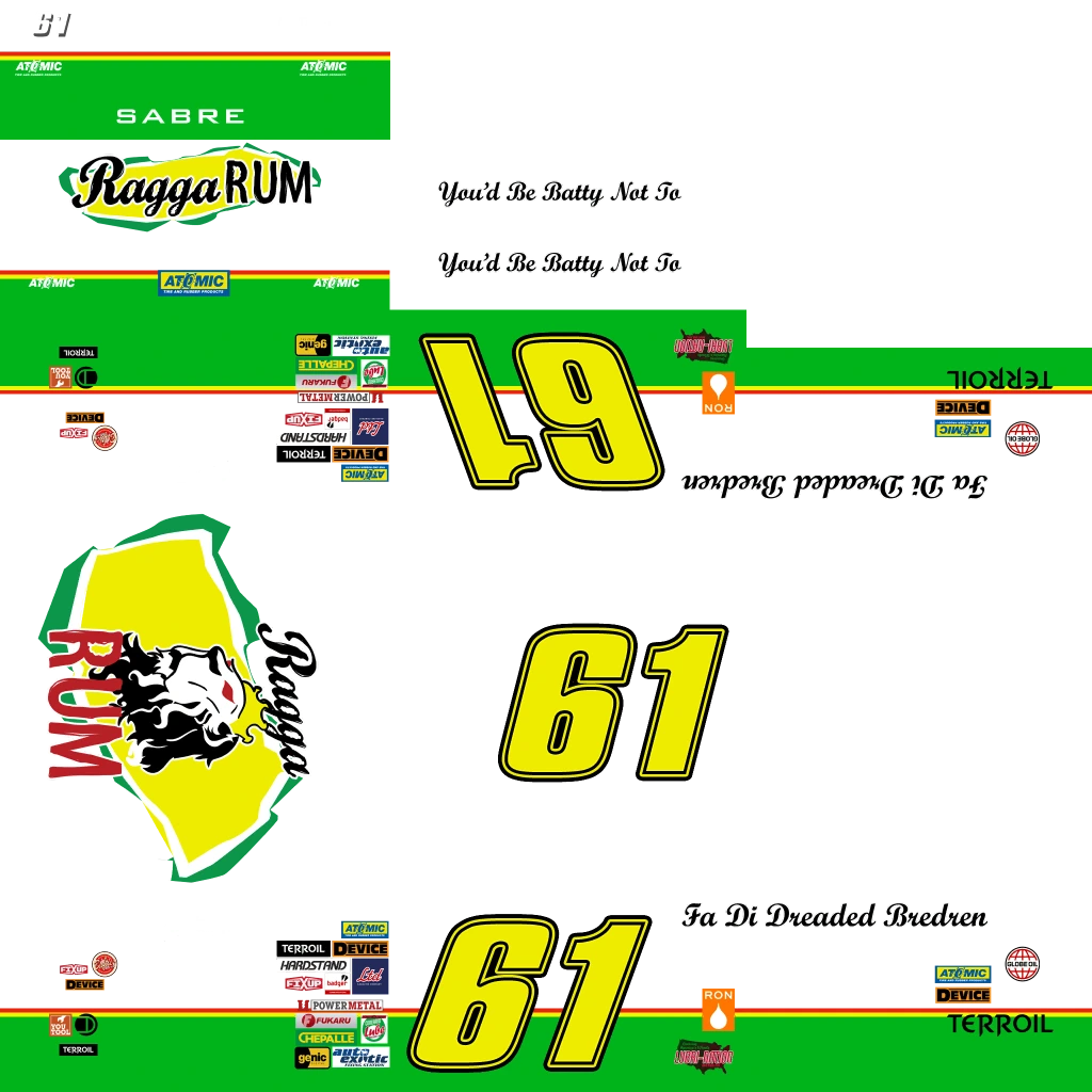 Declasse Hotring Sabre livery 29 template