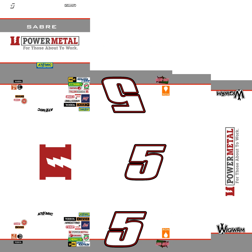 Declasse Hotring Sabre livery 30 template