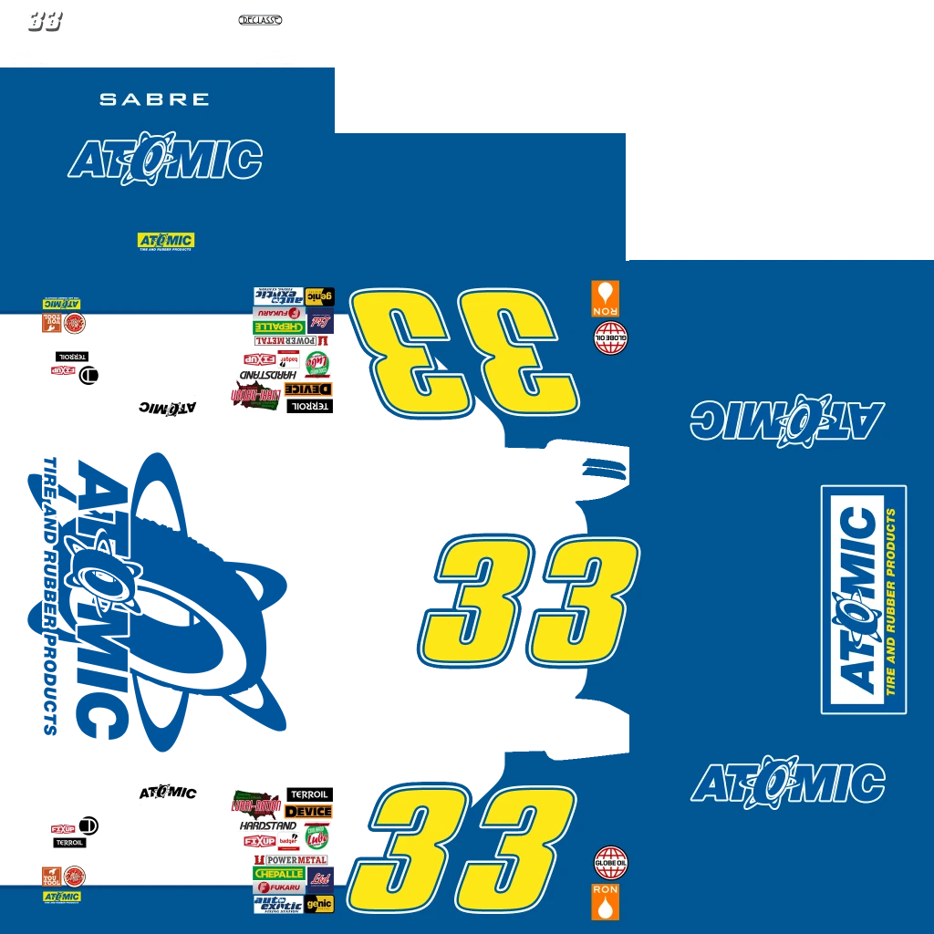 Declasse Hotring Sabre livery 4 template