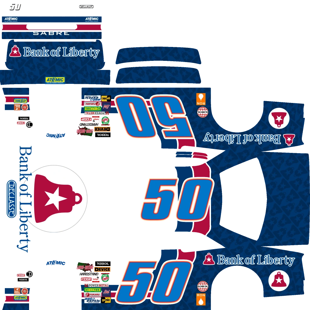 Declasse Hotring Sabre livery 6 template