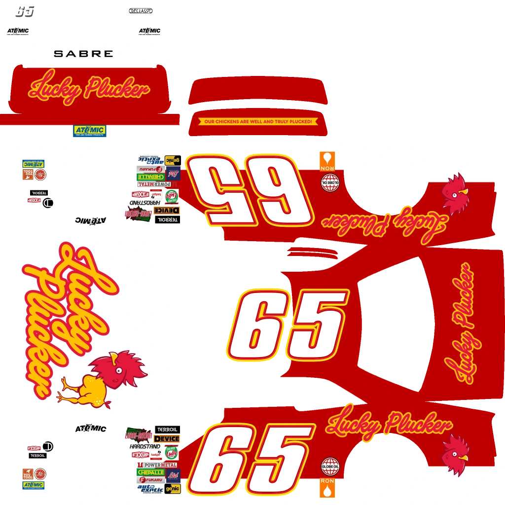 Declasse Hotring Sabre livery 8 template