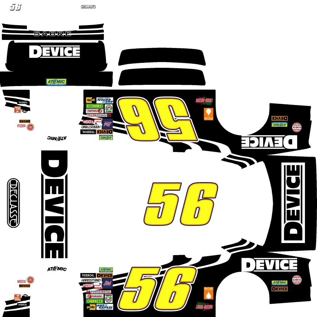 Declasse Hotring Sabre livery 9 template