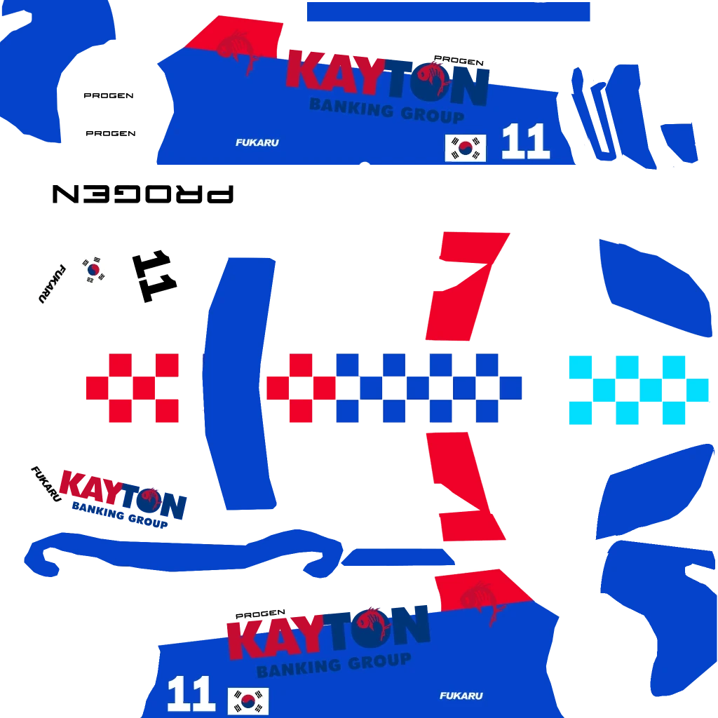 Progen Itali GTB Custom livery 9 template