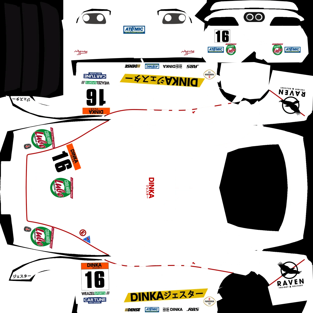 Dinka Jester Classic livery 12 template