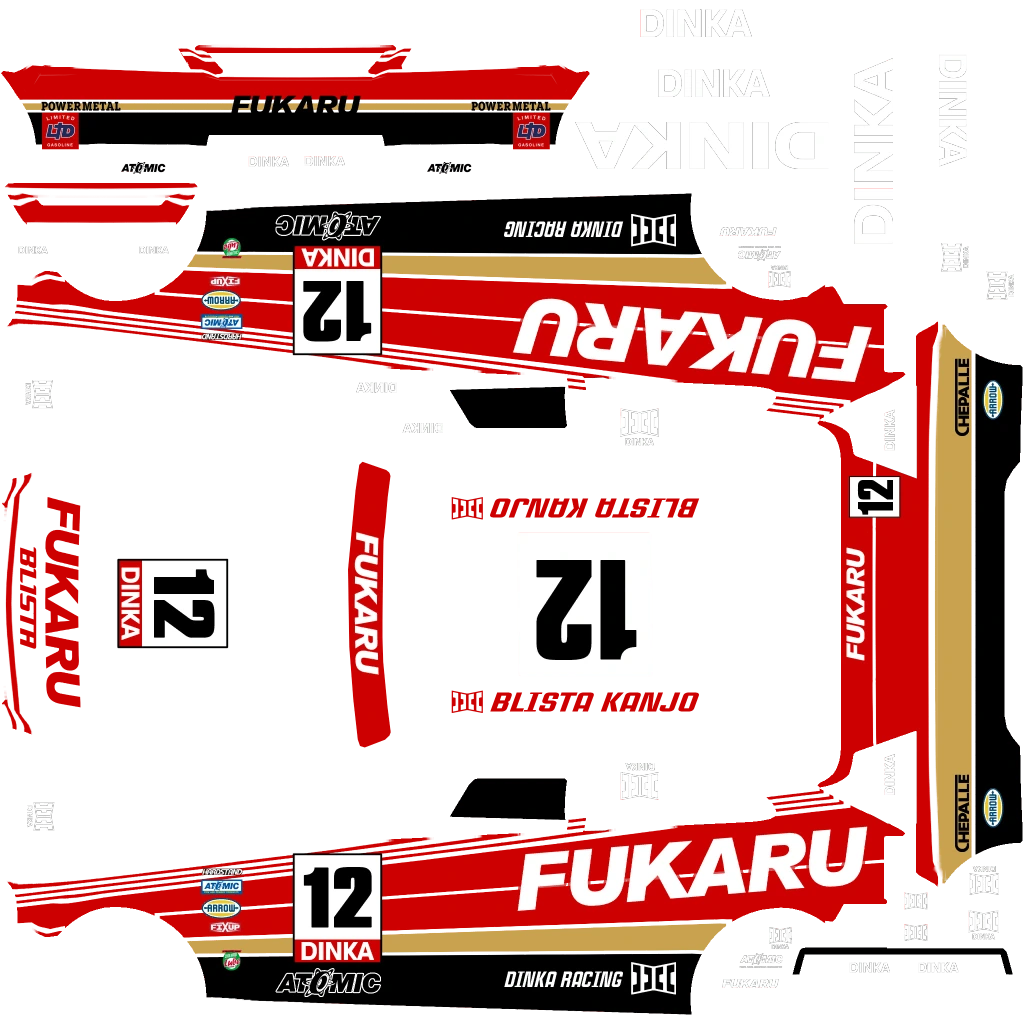 Dinka Blista Kanjo livery 11 template