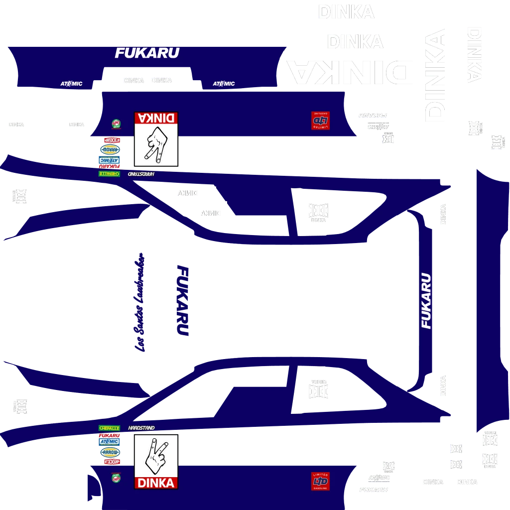 Dinka Blista Kanjo livery 7 template