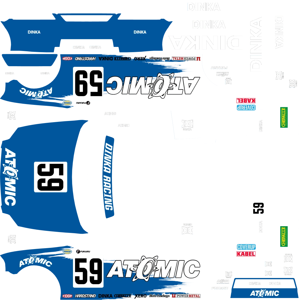 Dinka Blista Kanjo livery 8 template