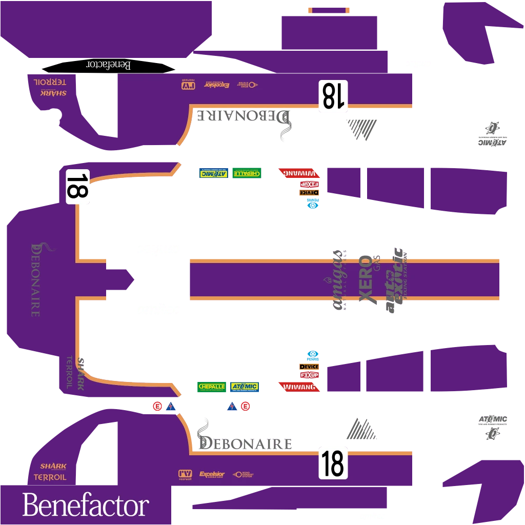 Benefactor LM87 livery 10 template