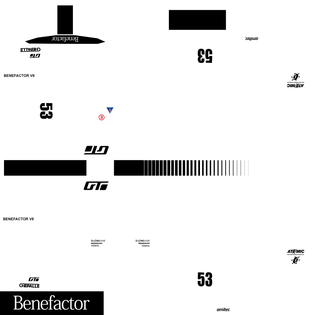 Benefactor LM87 livery 2 template