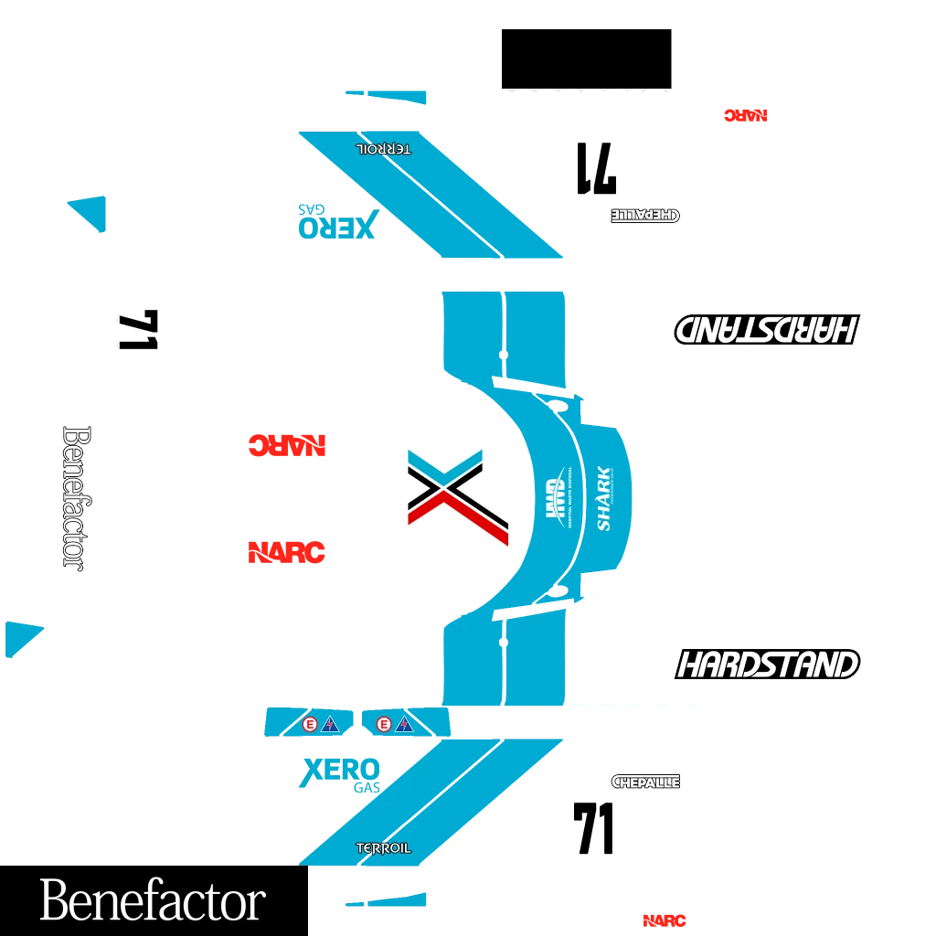 Benefactor LM87 livery 8 template