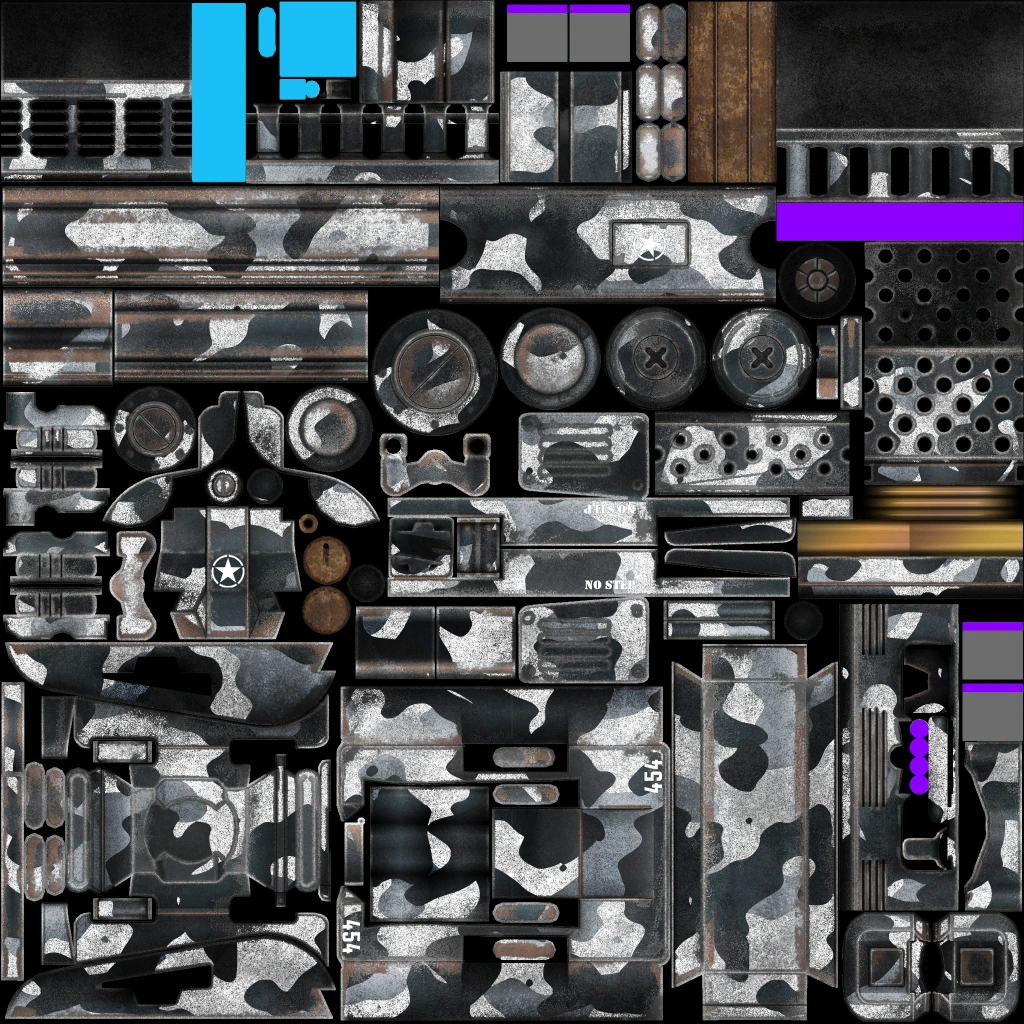 Invade and Persuade Tank livery 6 template