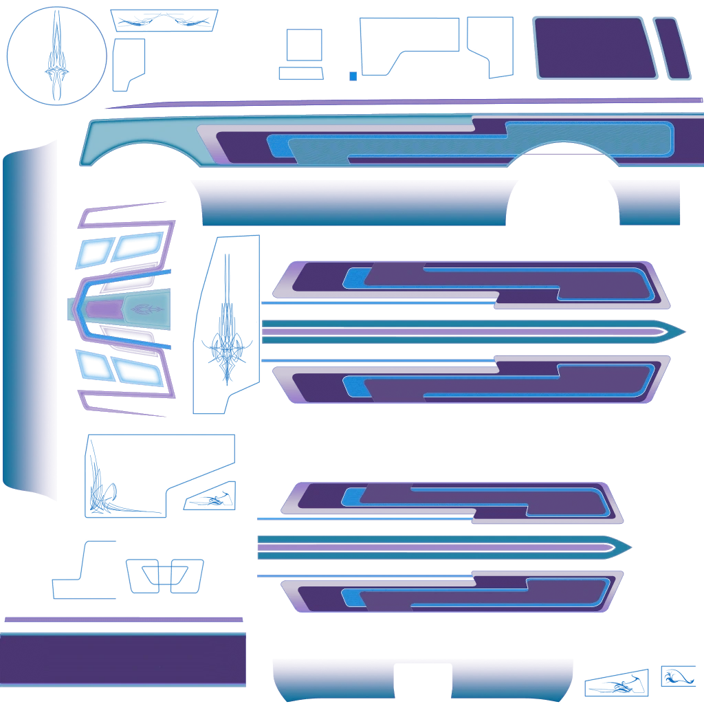 Declasse Moonbeam Custom livery 7 template