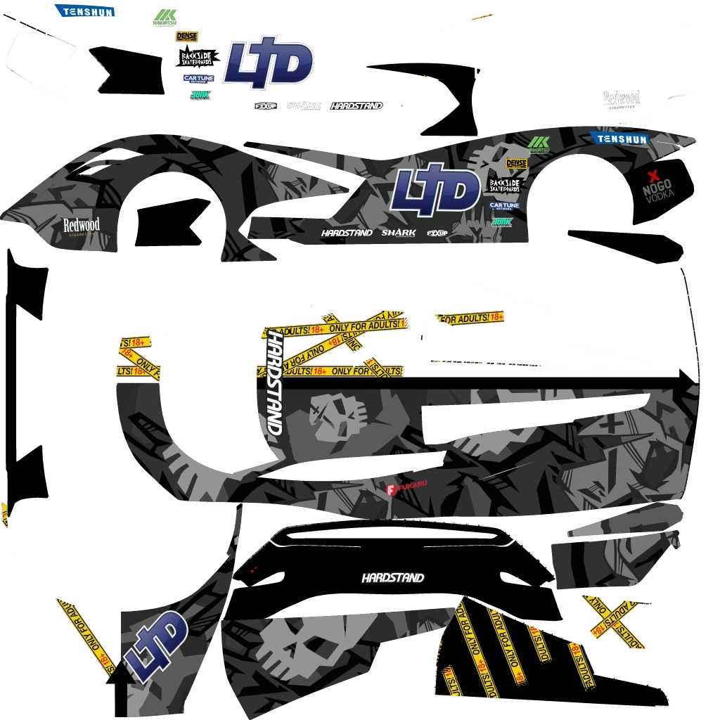 Overflod Pipistrello livery 9 template