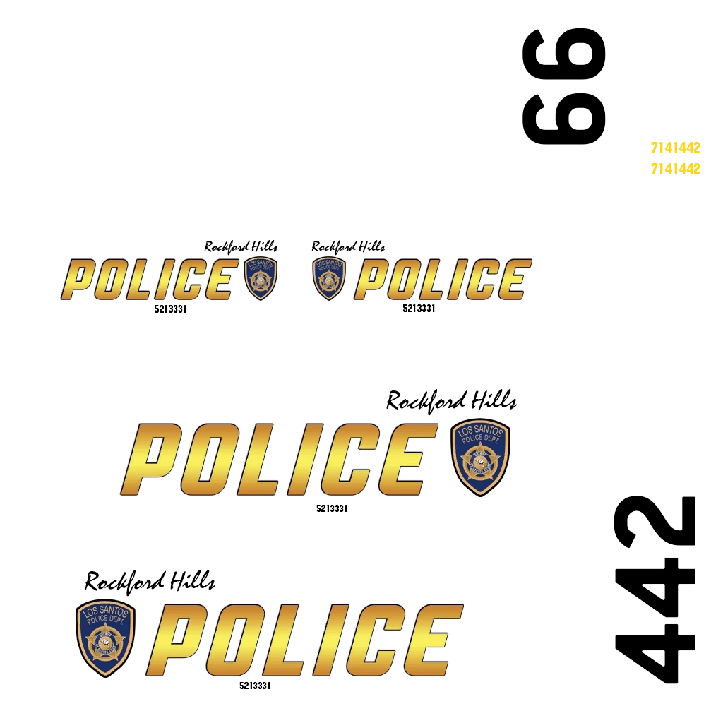 Vapid Caracara Pursuit livery 13 template