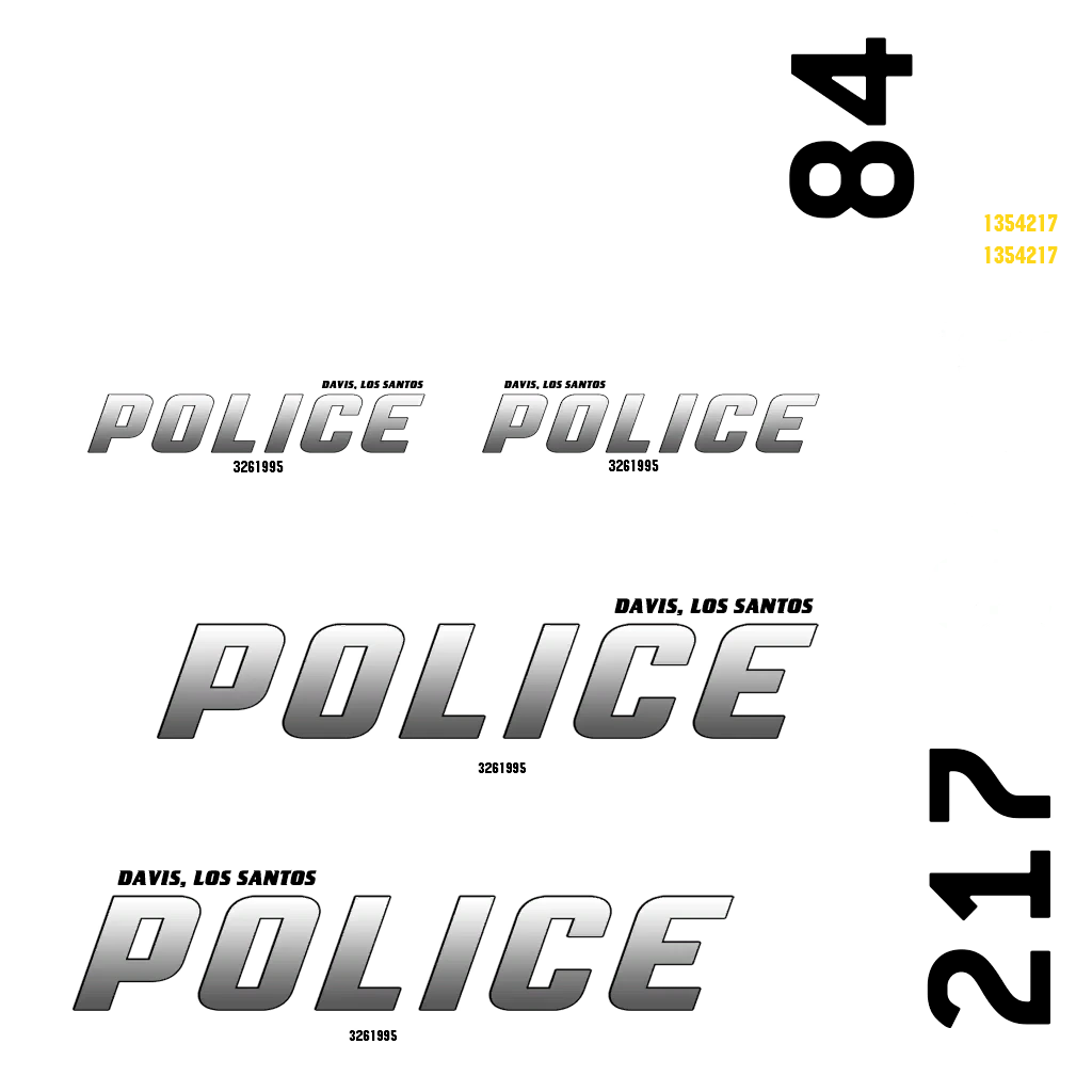 Vapid Caracara Pursuit livery 15 template