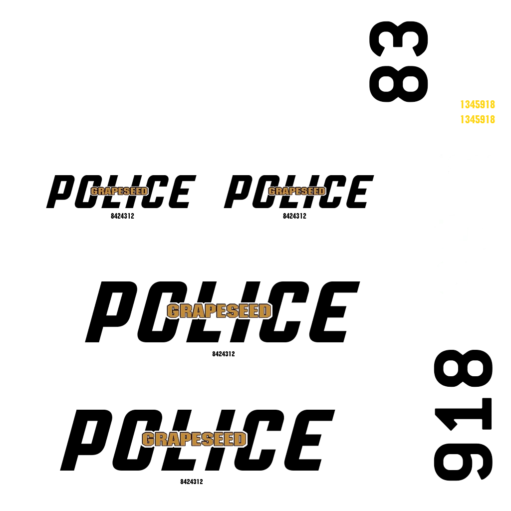 Vapid Caracara Pursuit livery 17 template