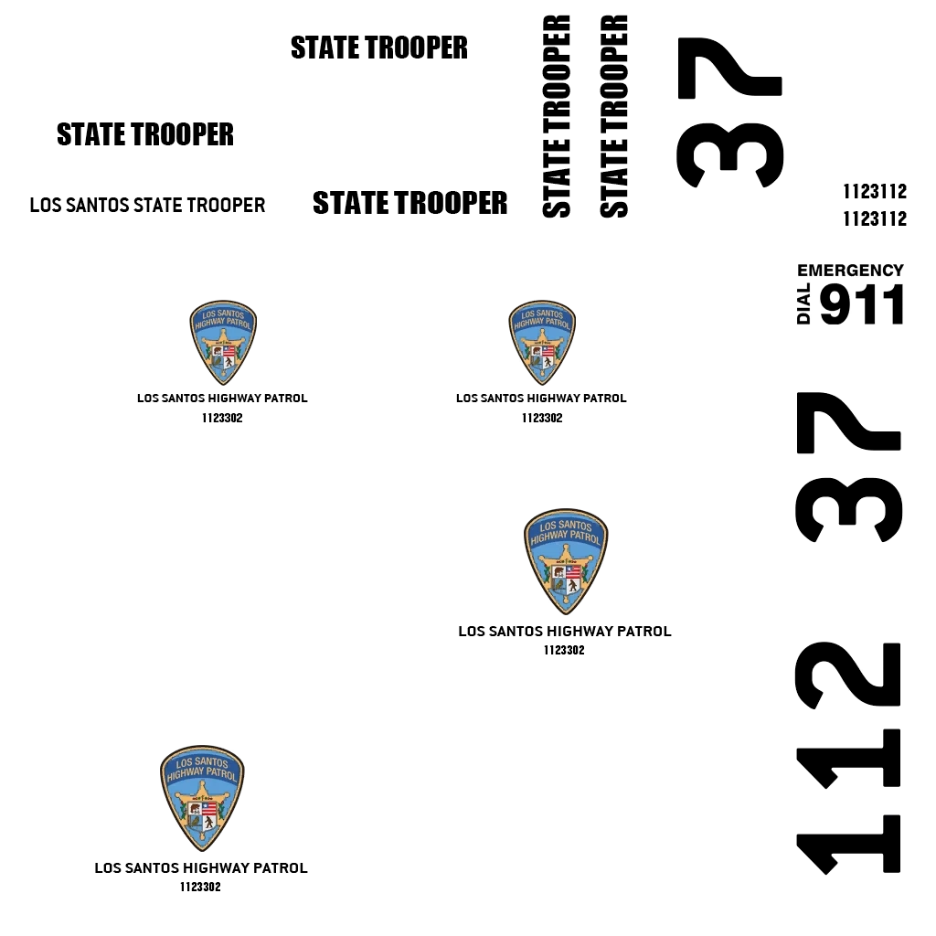 Vapid Caracara Pursuit livery 20 template
