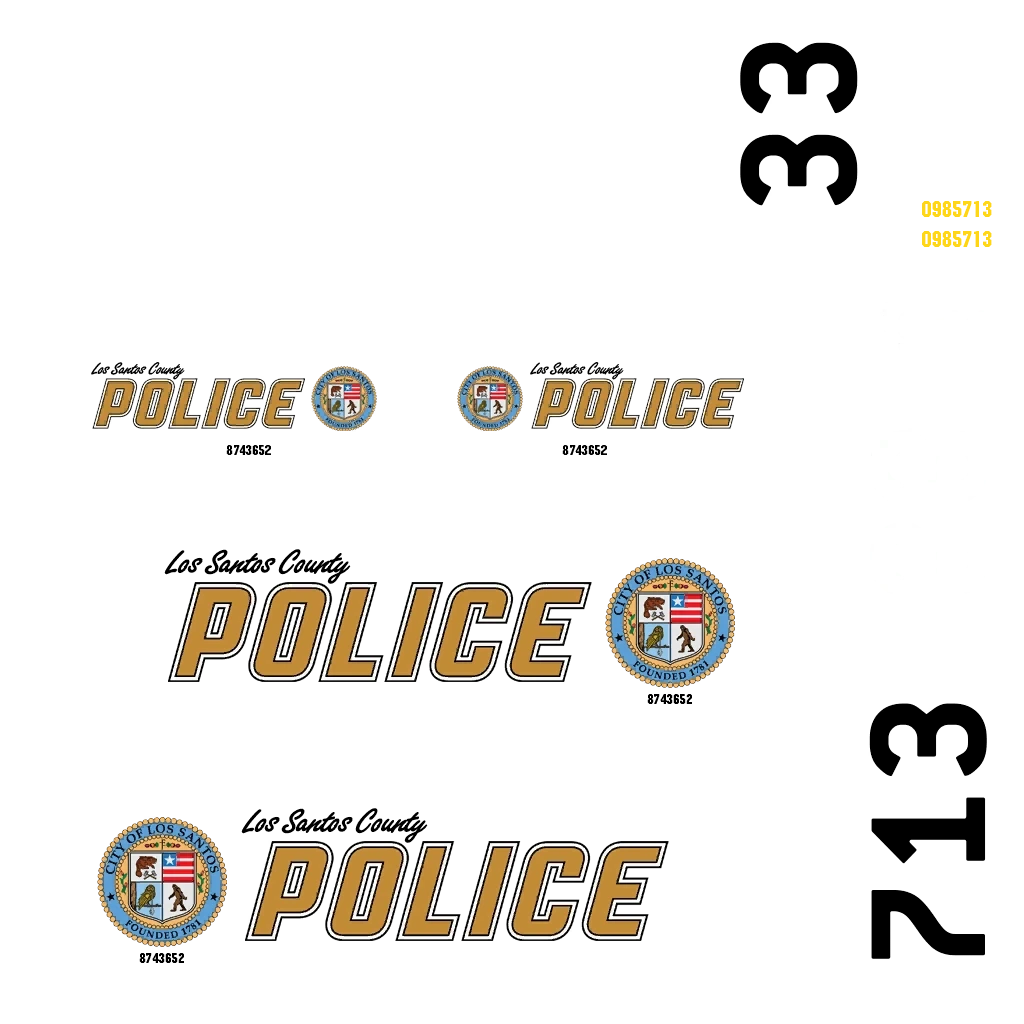 Vapid Caracara Pursuit livery 7 template