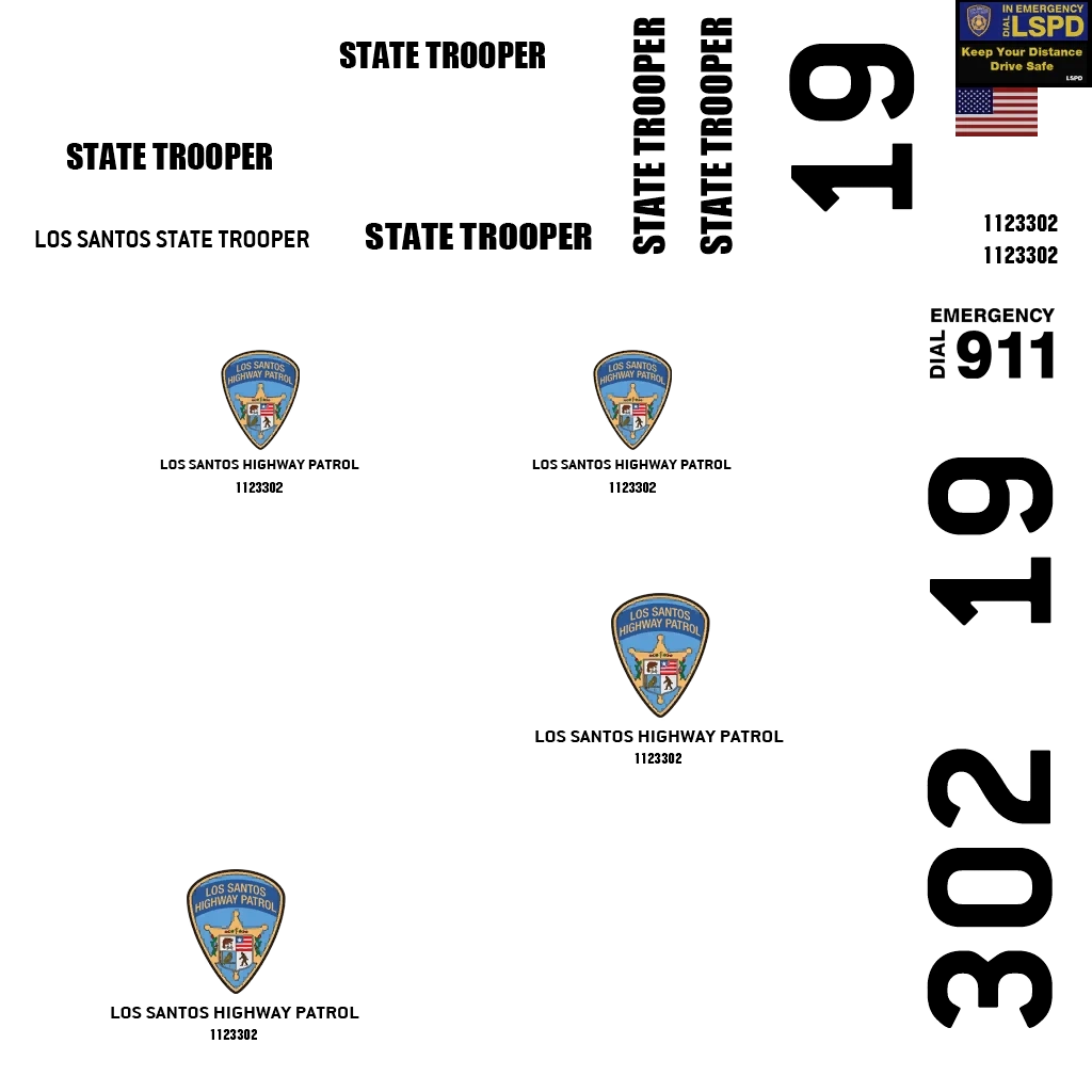 Vapid Stanier LE Cruiser livery 19 template