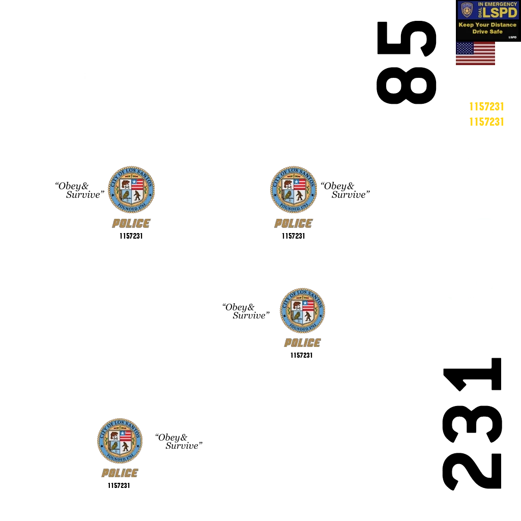 Vapid Stanier LE Cruiser livery 3 template