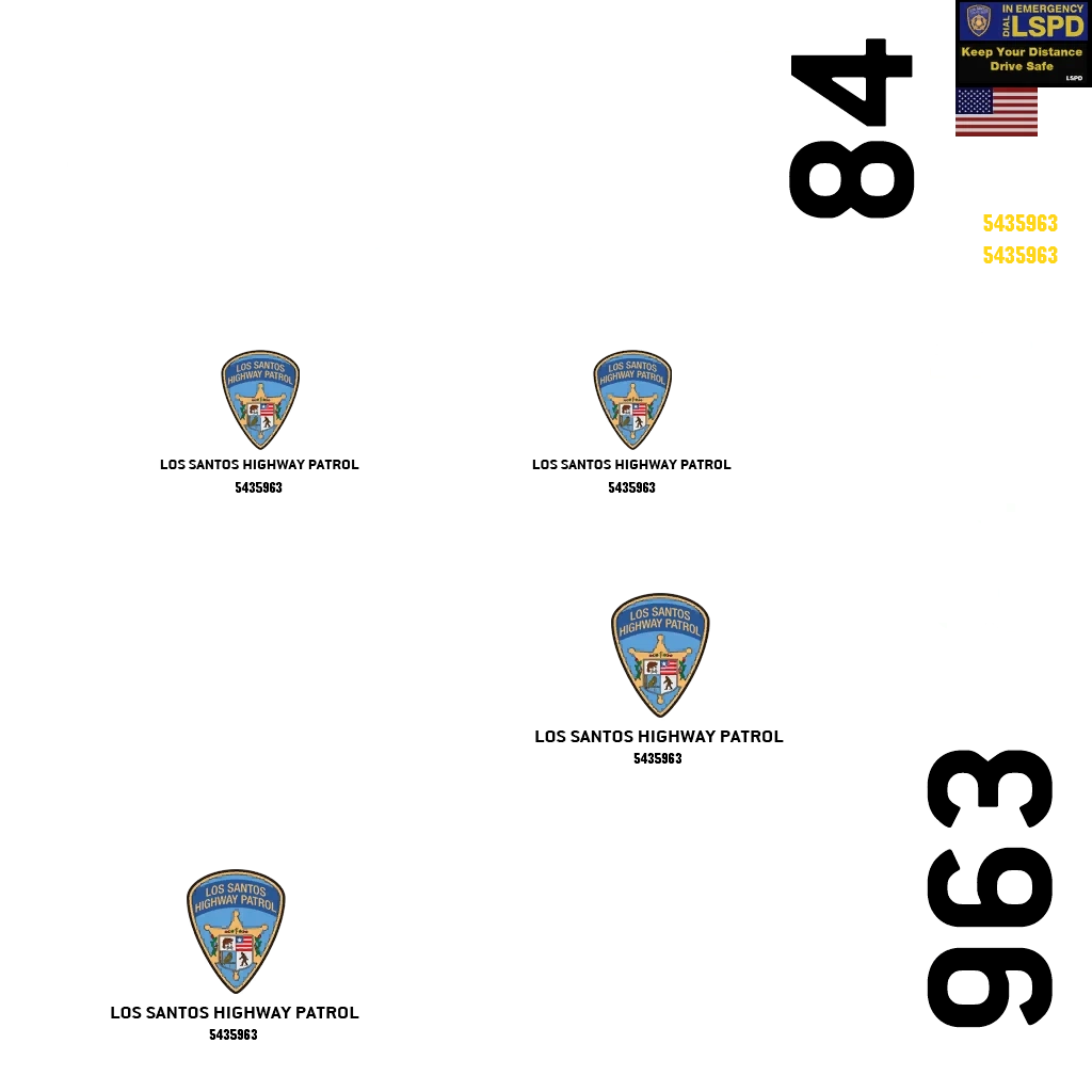 Vapid Stanier LE Cruiser livery 7 template